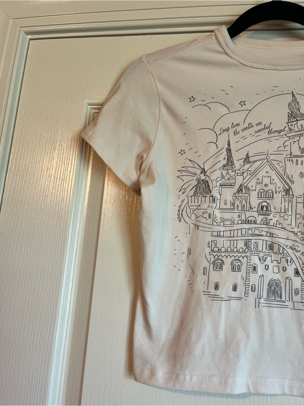 Taylor Swift Cream Speak Now Crop Top Small - Picture 3 of 5